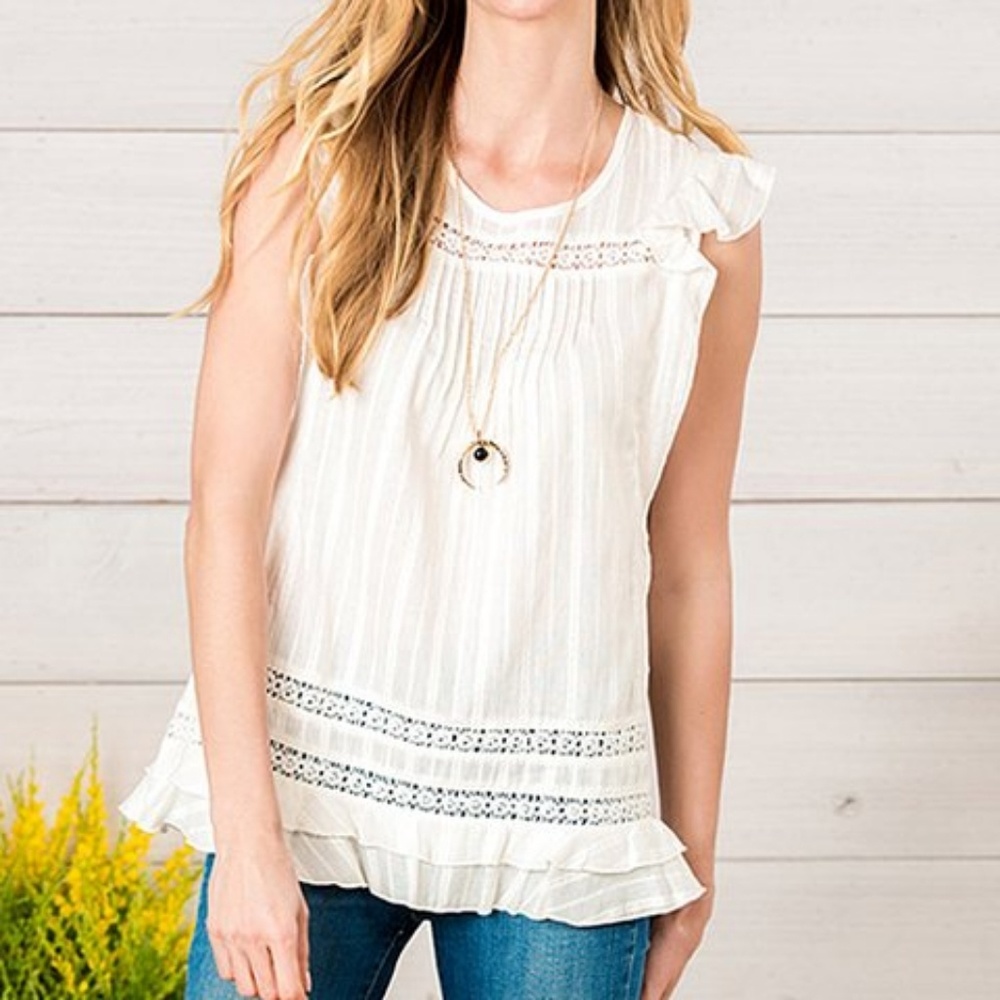 Matilda Jane white blouse NWT